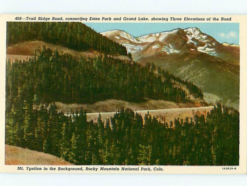 CO Mt Ypsilon Rocky Mountains National Park 468 Trail Ridge RD  Postcard # 5570