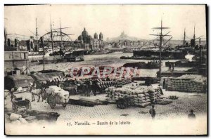 Old Postcard Marseille Bassin de la Joliette