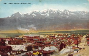 LP85    Leadville Mt. Massive  Colorado Postcard  
