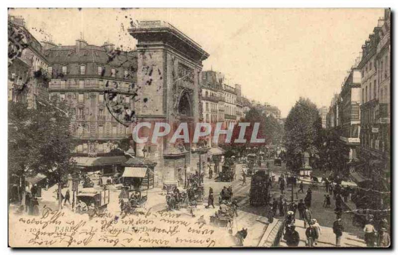 Paris Old Postcard Boulevard St Denis