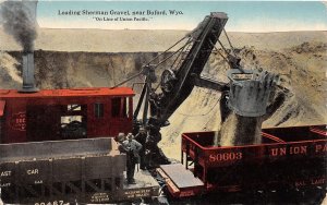 J35/ Buford Wyoming Postcard c10 Sherman Gravel Steam Shovel Railroad 154