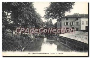 Old Postcard Sainte Menehould Bords De I'Aisne