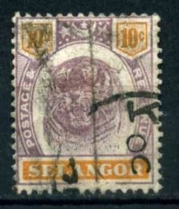 509641 Malaysia state 1895 year Selangor Tiger stamp