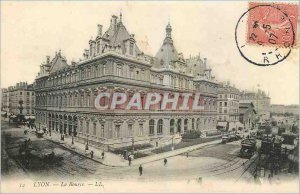 Old Postcard Lyon Stock Exchange