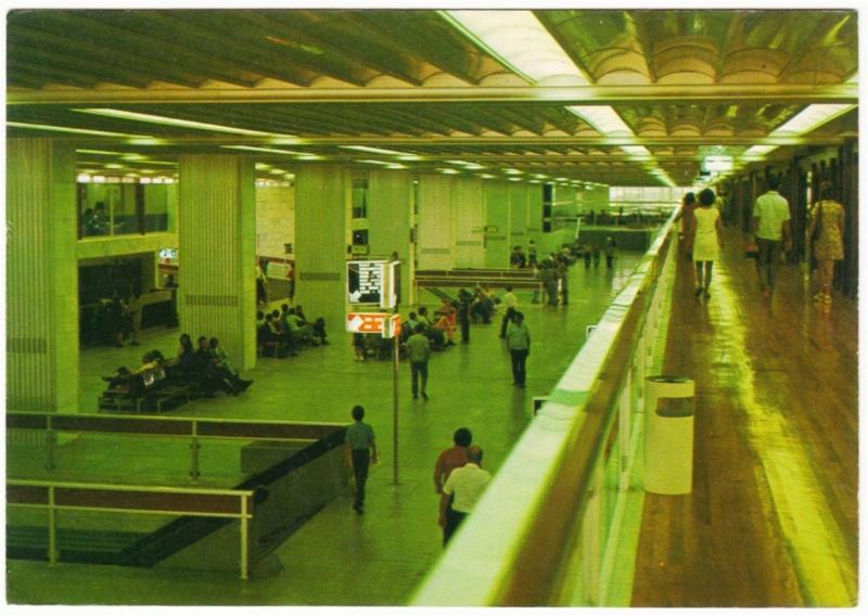 Brazil Brasilia International Airport Interior 1970s-1980s Postcard