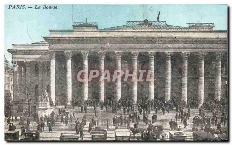 Old Postcard Paris Bourse