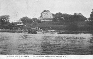 Adams House Point Durham New Hampshire 1917 postcard