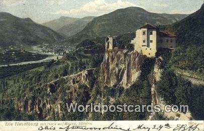 Blick auf Bozen Sudtirol Die Haselburg Austria Postal Used Unknown 