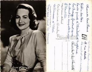 CPA AK OLIVIA DE HAVILLAND Photo Paramount FILM STAR (464724)