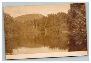 Vintage 1908 RPPC Postcard On the River in Camden Maine