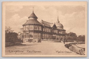 Postcard Copenhagen Denmark Langelinie Pavillonen 1910s View