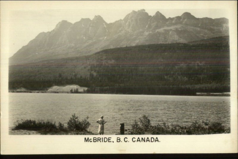 McBride BC British Columbia Real Photo Postcard