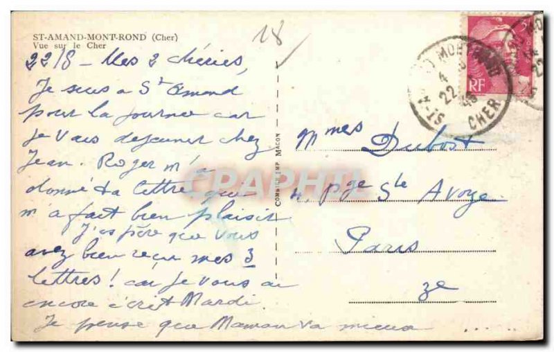 Old Postcard St Amand Montrond View Cher