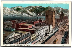 Postcard UT Salt Lake City  Main Street