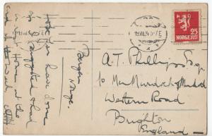 Finland; Lapp Natives With Reindeer RP PPC, 1924 PMK, To A Phillips, Brighton