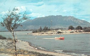 PROVO, Utah UT   PROVO BOAT HARBOR Speedboat~50's Cars UTAH LAKE Chrome Postcard