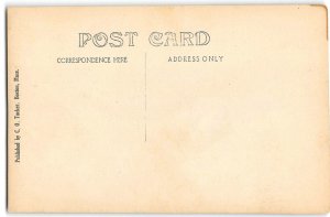 RPPC NEWTONVILLE, MA Technical High School Massachuetts Vintage Postcard c1910s