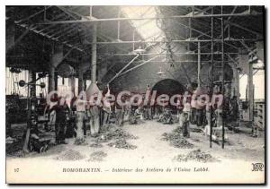 Old Postcard Romorantin Interior Des Ateliers from the factory Labb