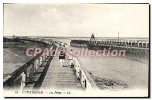 Old Postcard Ouistreham jetties