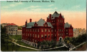 Science Hall Univeresity of Wisconsin Madison WI Vintage Postcard E60