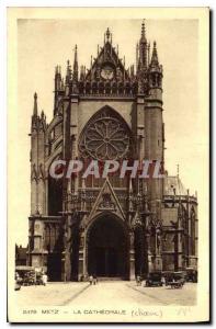 Old Postcard Metz Cathedral