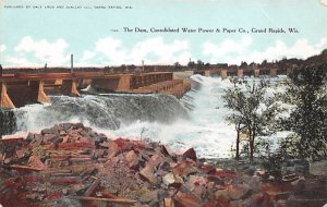 Consolidated Water Power & Paper Co. The Dam - Grand Rapids, Wisconsin WI  