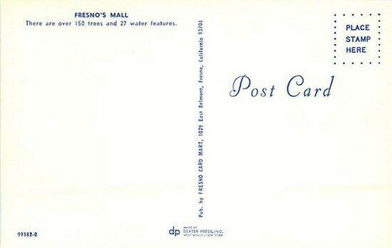 CA, Fresno, California, Fresno's Mall, Fountain, Dexter Press No. 99182-B