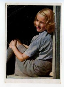 487626 Germany blonde girl at the window Vintage postcard