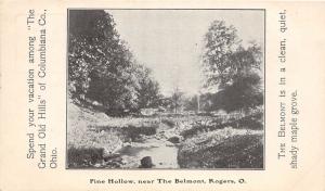 E82/ Rogers Ohio Postcard Columbiana Co c1910 Pine Hollow The Belmont