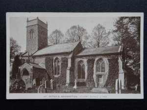 Norfolk Norwich BRAMERTON St. Peters Church c1920s RP Postcard