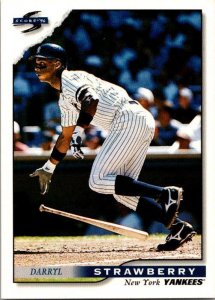 1996 Score Baseball Card Darryl Strawberry New York Yankees sk20743