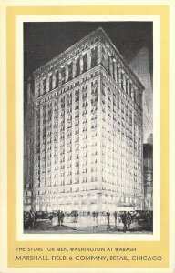 Marshall Field, Chicago, IL,Store for Men, Old Postcard