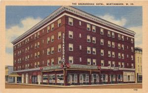 D96/ Martinsburg West Virginia WV Postcard Linen The Shenandoah Hotel