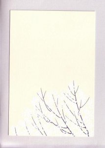 Japanese Art Postcard, Tree Branch with Blossoms