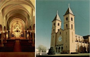 St Fidelis Church Cathedral of the Plains Victoria Kansas Romanesque a postcard