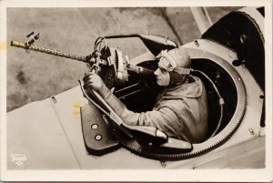 German Gunner Luftwaffe Beobachter Heinkel He 46 Horn's Echte RPPC Postcard E79