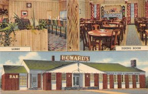 HOWARD'S CAFE Rock Springs Lincoln Highway Roadside Wyoming Vintage Postcard