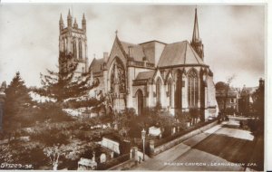 Warwickshire Postcard - Parish Church - Leamington Spa - Real Photo - Ref 5499A