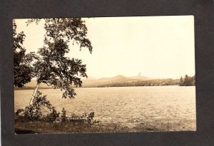 ME Wilson Pond Lake Wilton Maine Real Photo Postcard RPPC Near Farmington