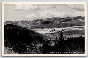 McDonald Pass Near Helena MT Montana RPPC Real Photo Postcard V23