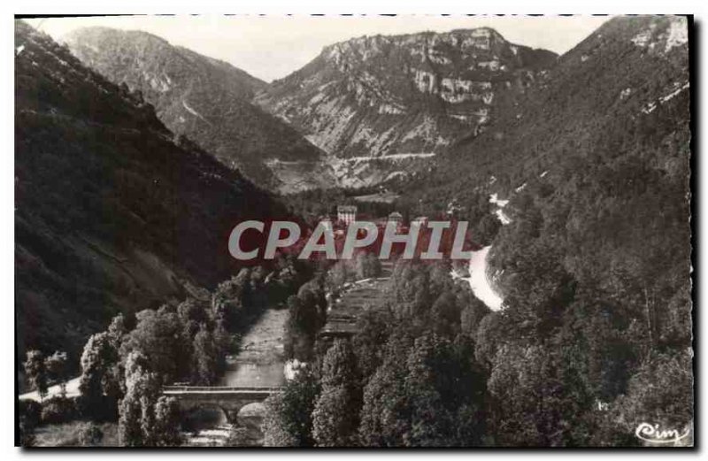Old Postcard Environs d'Hauteville Lompnes Ain Vallee Albarine and Violet Bridge