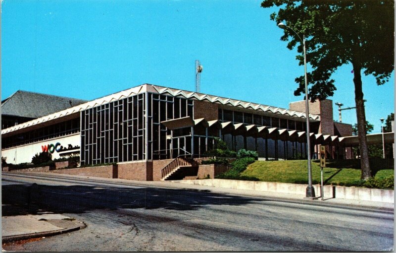 WOC Broadcast Centre Davenport Iowa IA Postcard VTG UNP Koppel Vintage Unused 