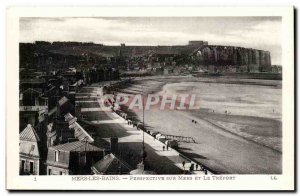 Old Postcard Mers les Bains Mers Perspective and Treport