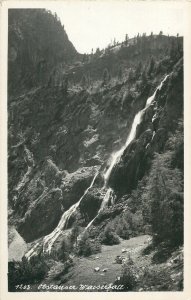 Austria forrest mountain waterfall Postcard