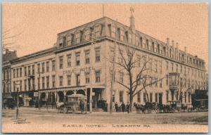 LEBANON PA EAGLE HOTEL ANTIQUE POSTCARD