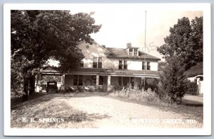 K45/ Bowling Green Missouri RPPC Postcard c40-50s B.B. Springs House 471