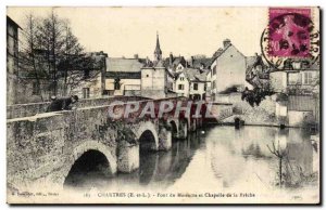 Chartres Postcard Old Bridge and the massacre of the chapel Breche