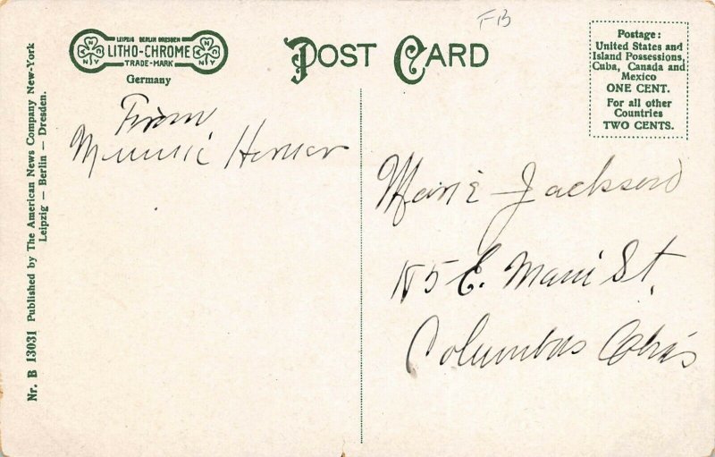 LPS99 Newark Ohio Licking River Bridge Postcard