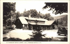 Pinkham Notch White Mountains Camp AMC Shorey P17 Real Photo Postcard