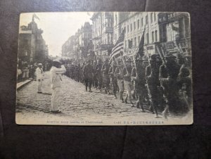 Mint China RPPC Postcard American Army Landing at Vladivostock